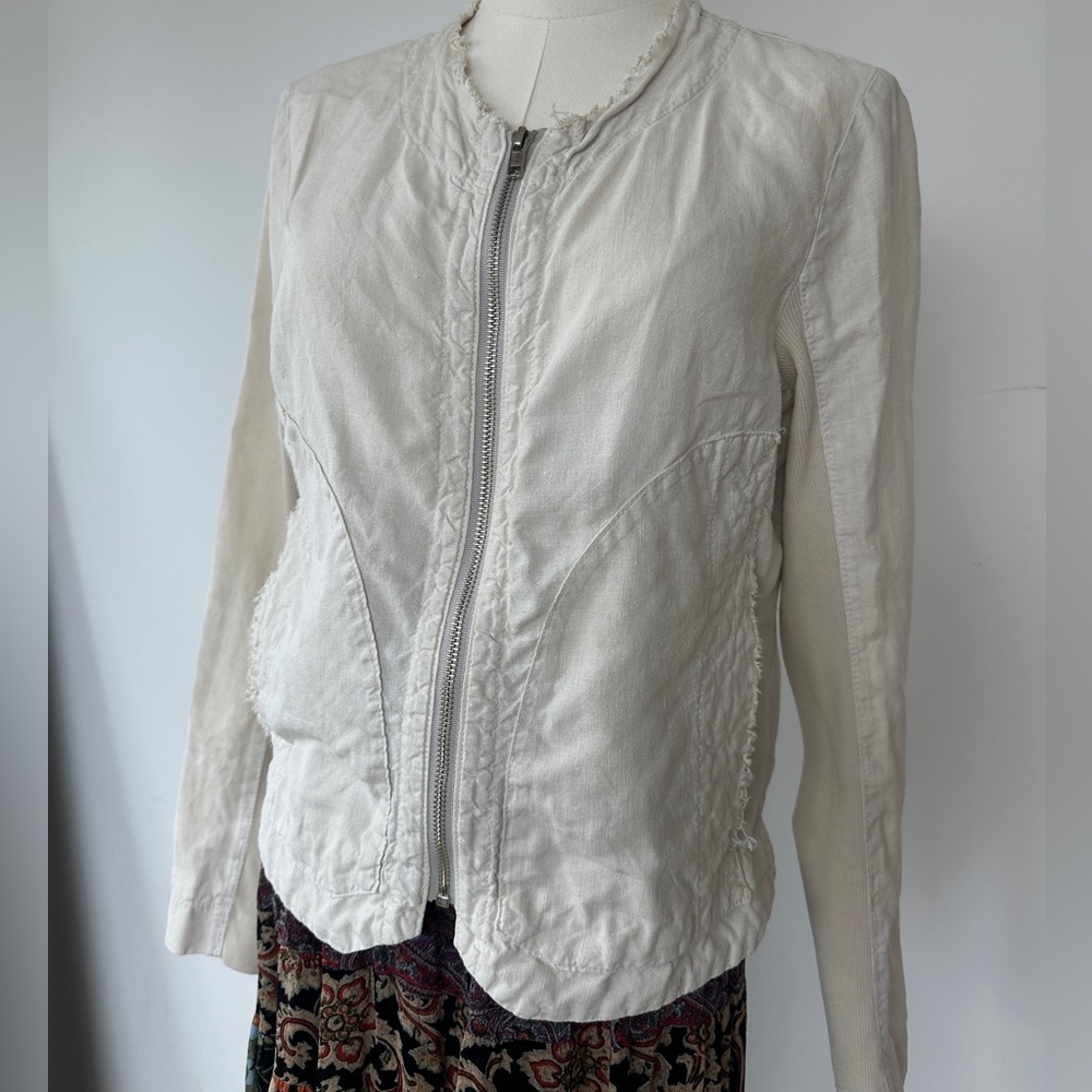 Prairie Underground Moto Boho jacket organic cotton made Seattle, USA sz Sm